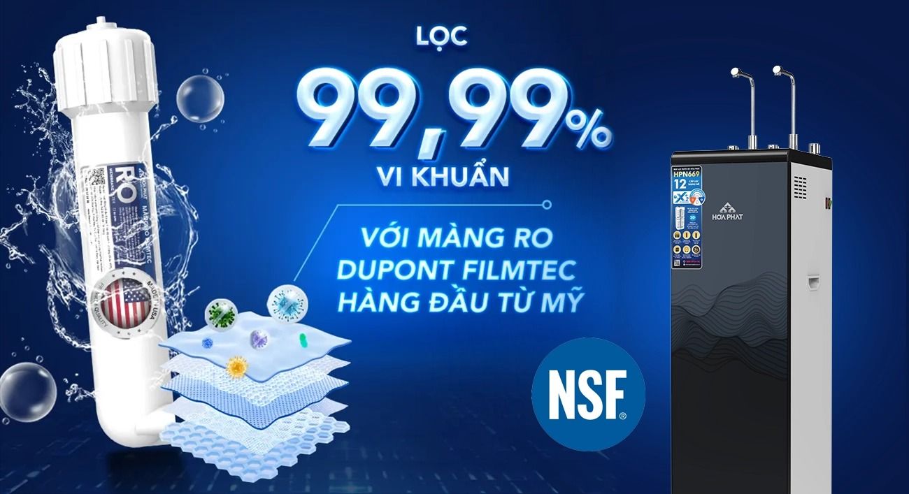 Màng lọc RO 75 GPD Dupont Filmtec từ Mỹ - Diệt khuẩn 99.99%
