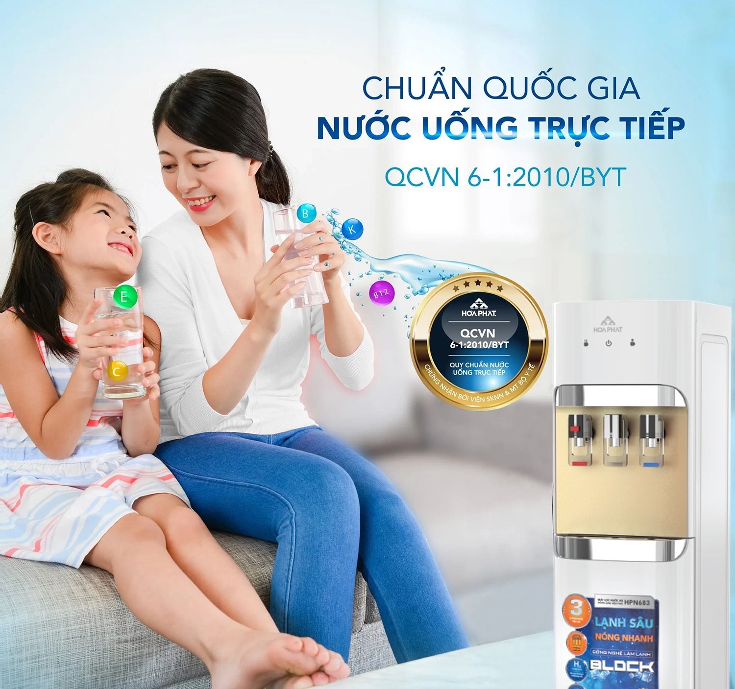 Đạt các tiêu chuẩn cao về chất lượng nước