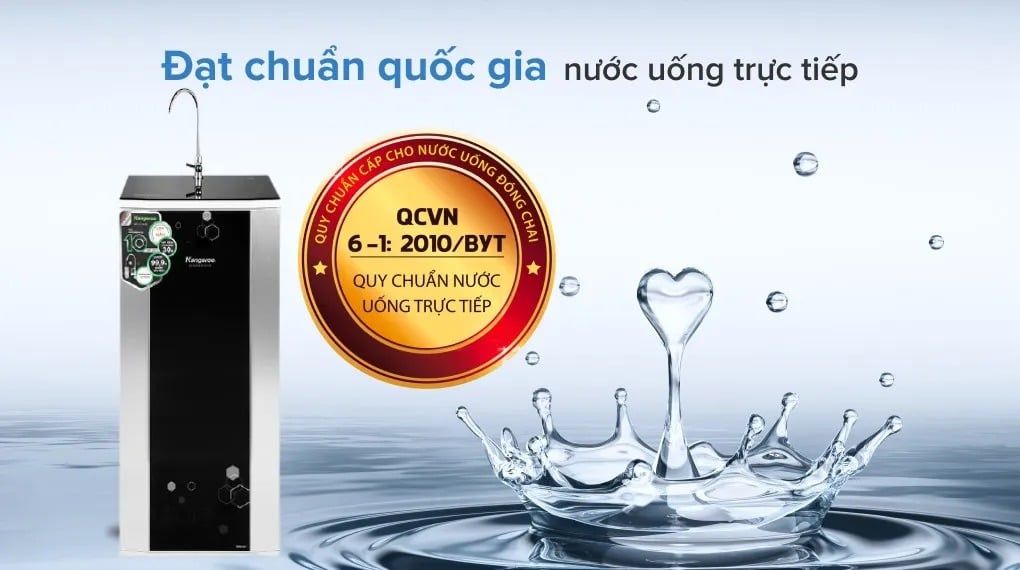 Máy lọc nước Kangaroo KG3500AVTU đạt chuẩn QCVN 6-1:2010/BYT