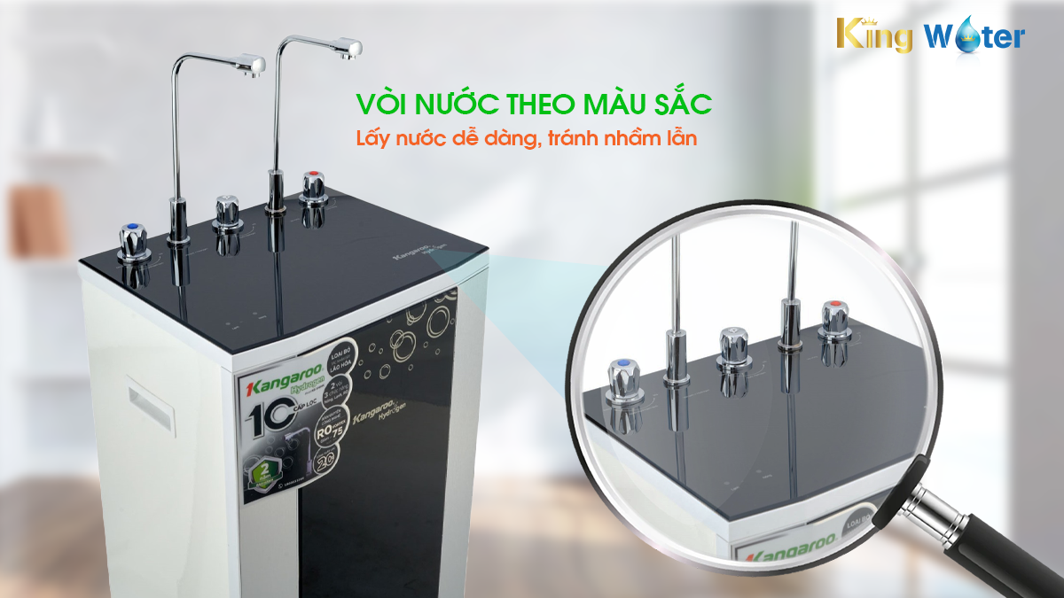Vòi nước Kangaroo KG100HK thiết kế dễ dàng lấy nước