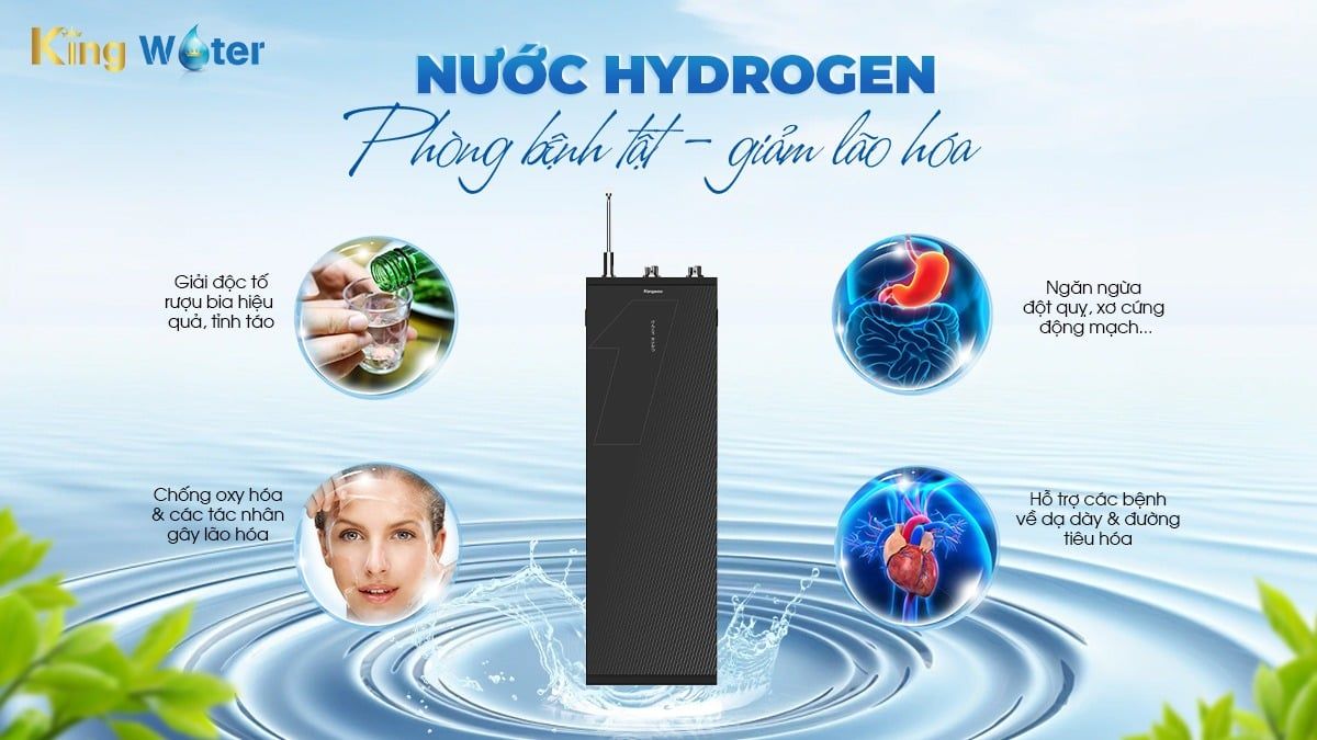 Công nghệ tạo nước giàu Hydrogen, tốt cho sức khỏe