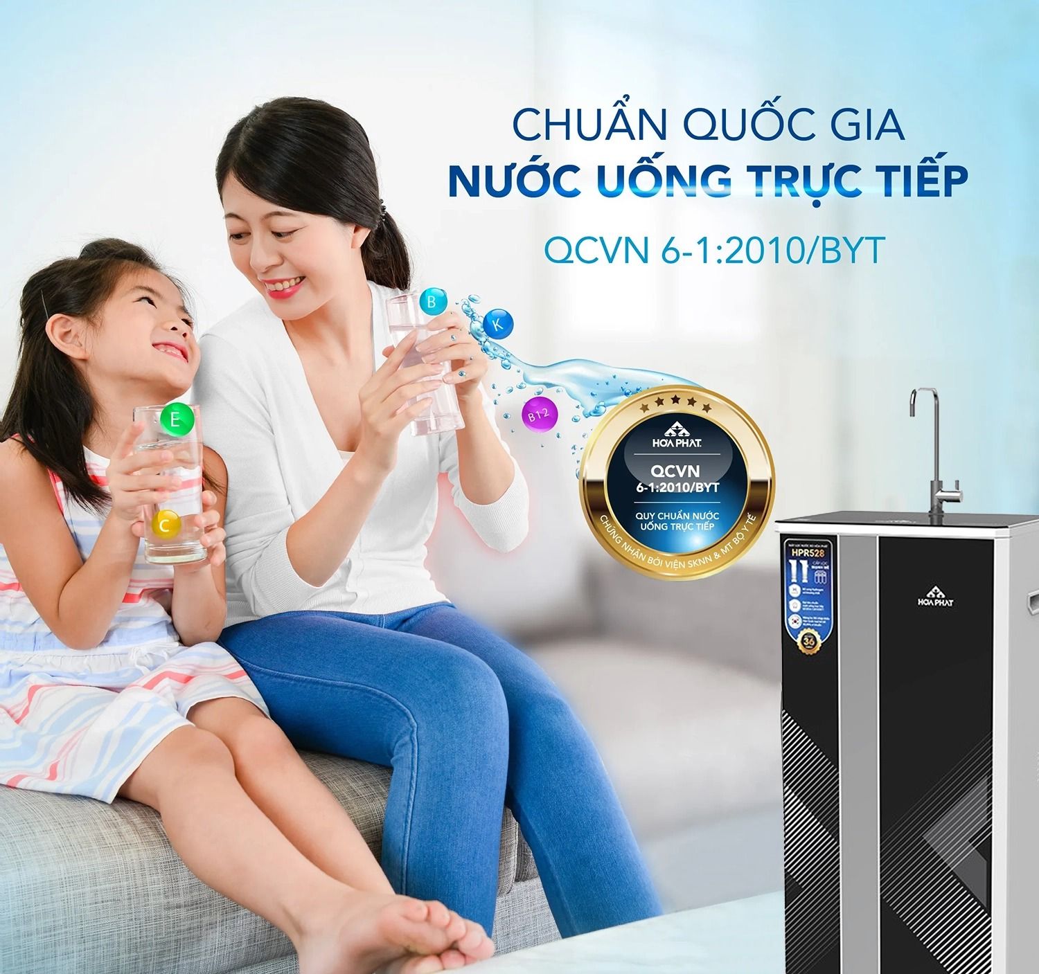 Đảm bảo chất lượng nước đạt tiêu chuẩn cao