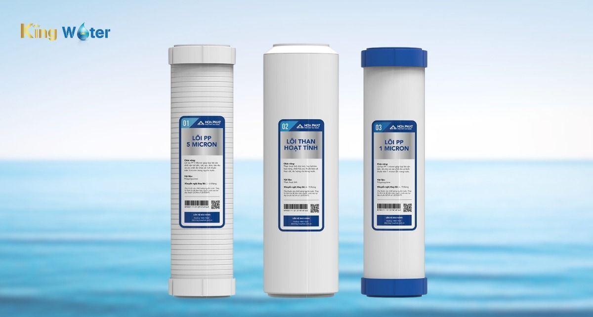 Hòa Phát HPN685 tích hợp hệ thống lọc thô gồm 3 lõi lọc