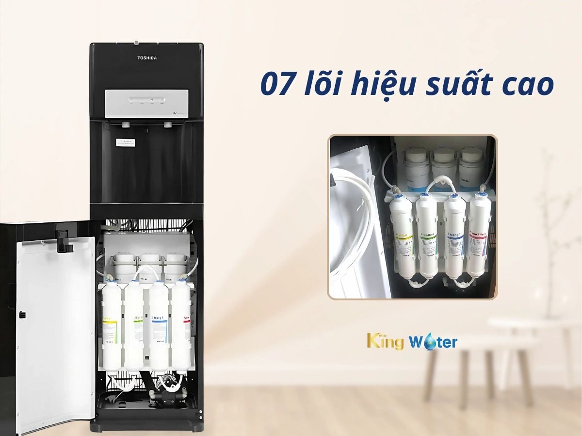 Hệ thống 07 lõi lọc hiệu suất cao