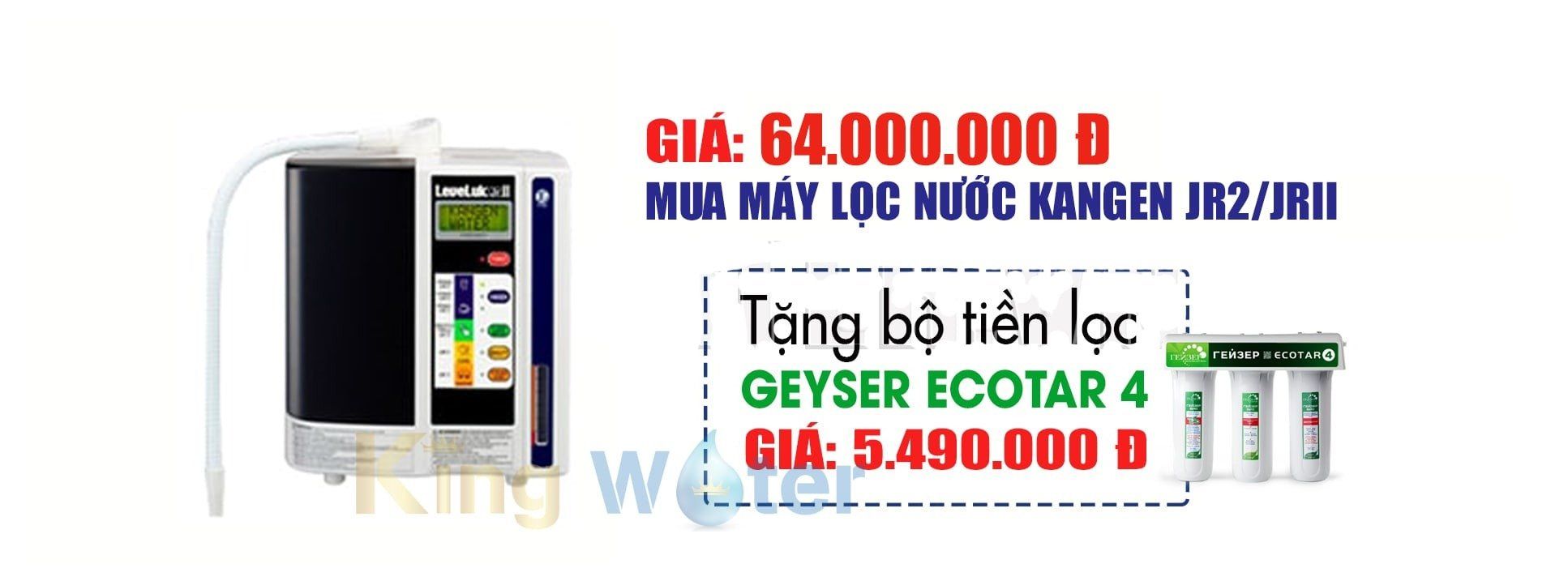 Mua máy lọc nước ion kiềm Kangen JRII với mức giá hợp lý