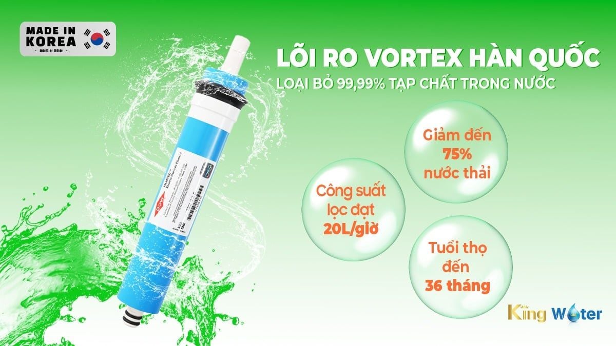 Màng RO Vortex Kangaroo sản xuất tại Hàn Quốc