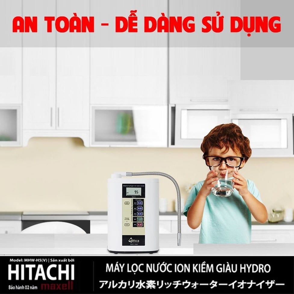Dòng máy Atica MHW-H5(V) an toàn cho trẻ nhỏ