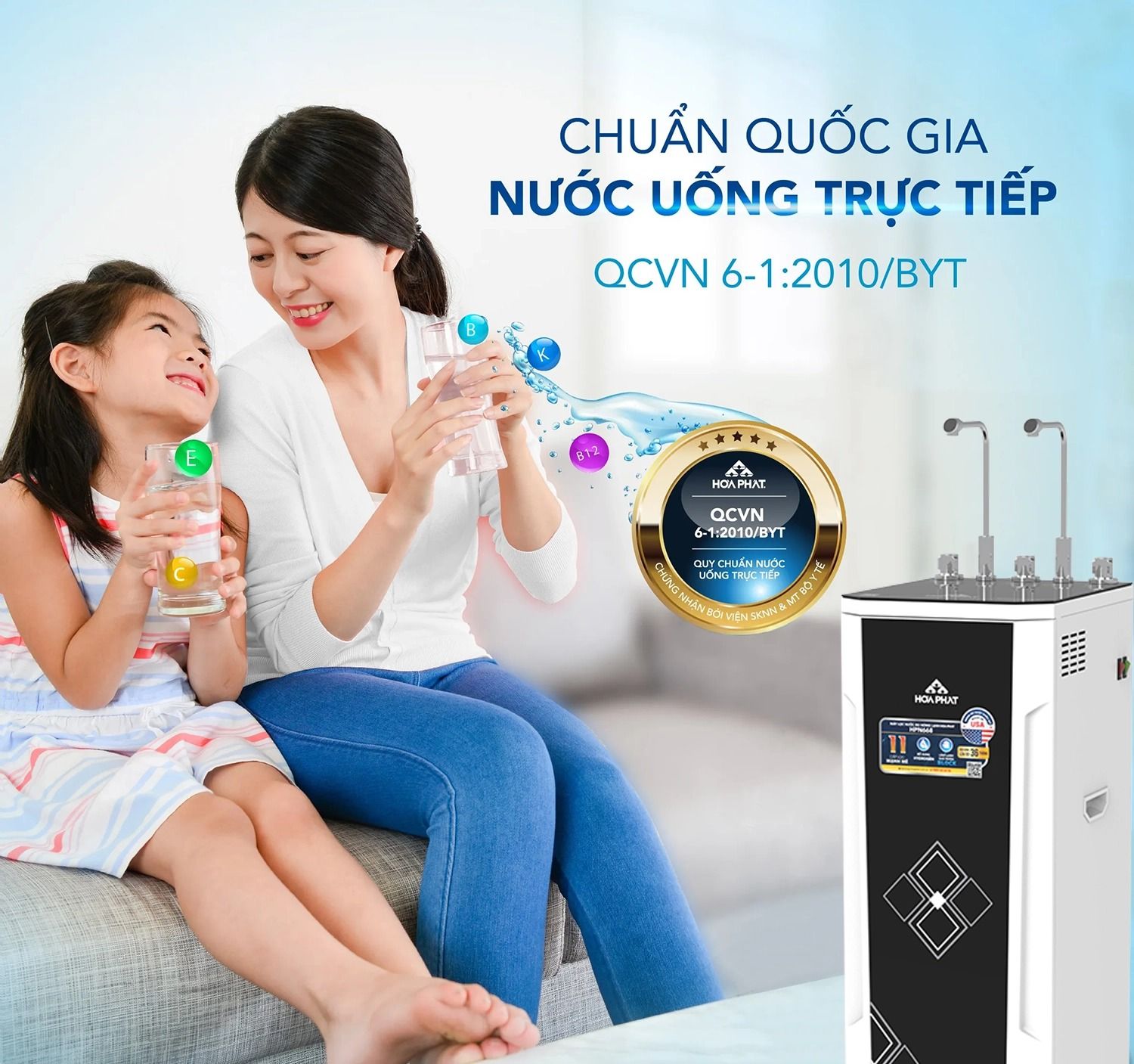 Đạt các tiêu chuẩn cao về chất lượng nước