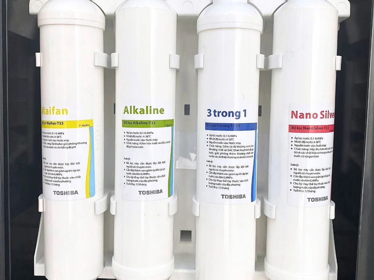 Bộ 04 lõi chức năng có tác dụng bổ sung khoáng chất, hoàn thiện 