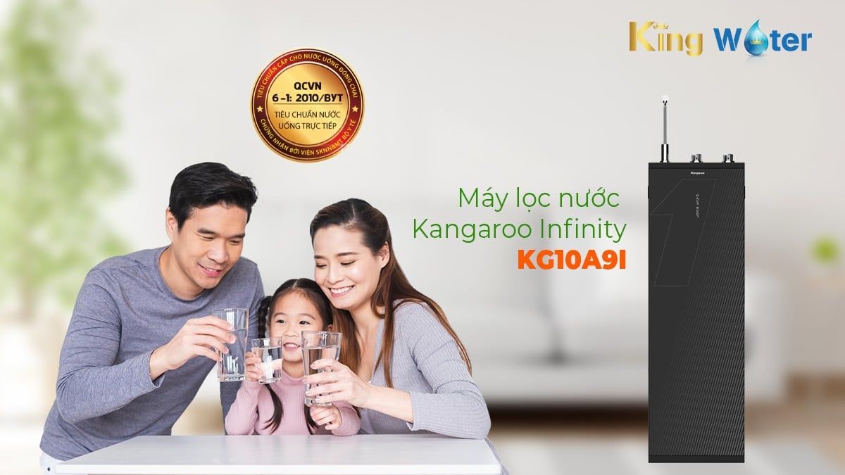 Máy lọc nước Kangaroo Hydrogen nóng lạnh Infinity KG10A9I