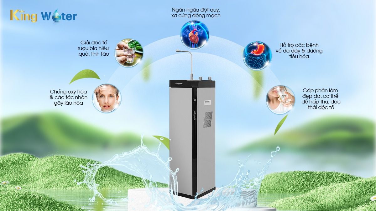 Nước Hydrogen mang đến nhiều lợi ích tuyệt vời