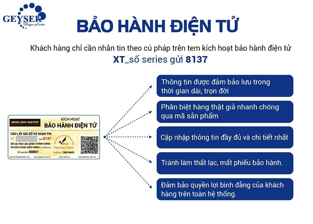 Kiểm tra chính hãng bằng bảo hành điện tử