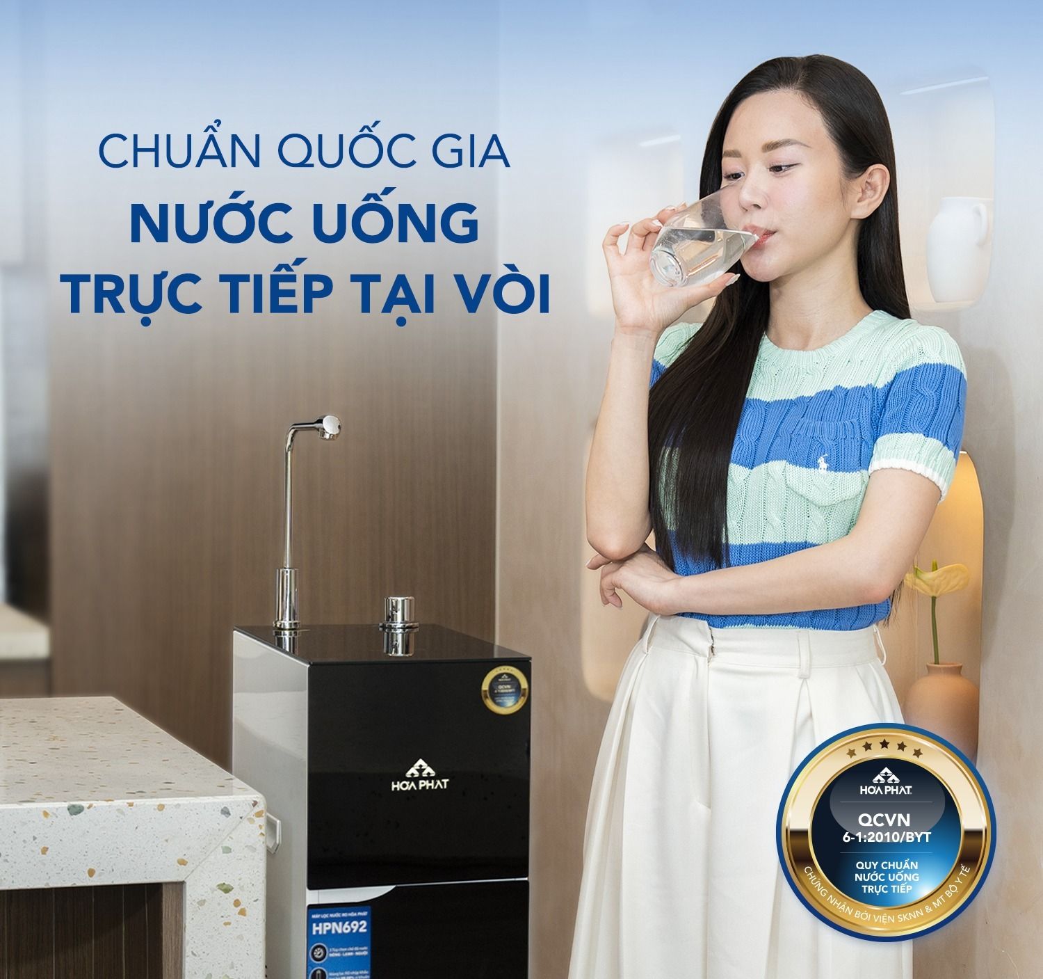 Đạt chuẩn quốc gia nước uống trực tiếp tại vòi