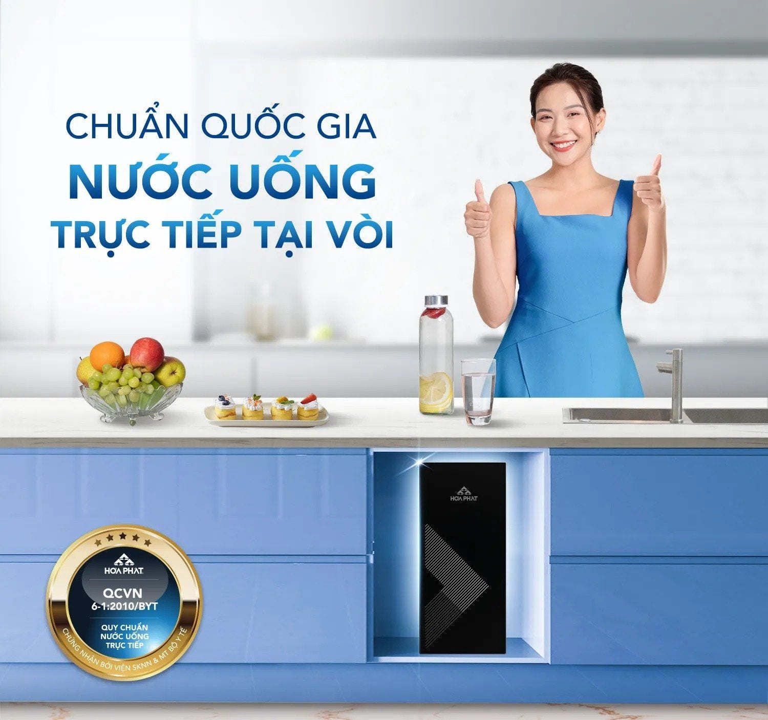 Đạt chuẩn quốc gia nước uống trực tiếp tại vòi