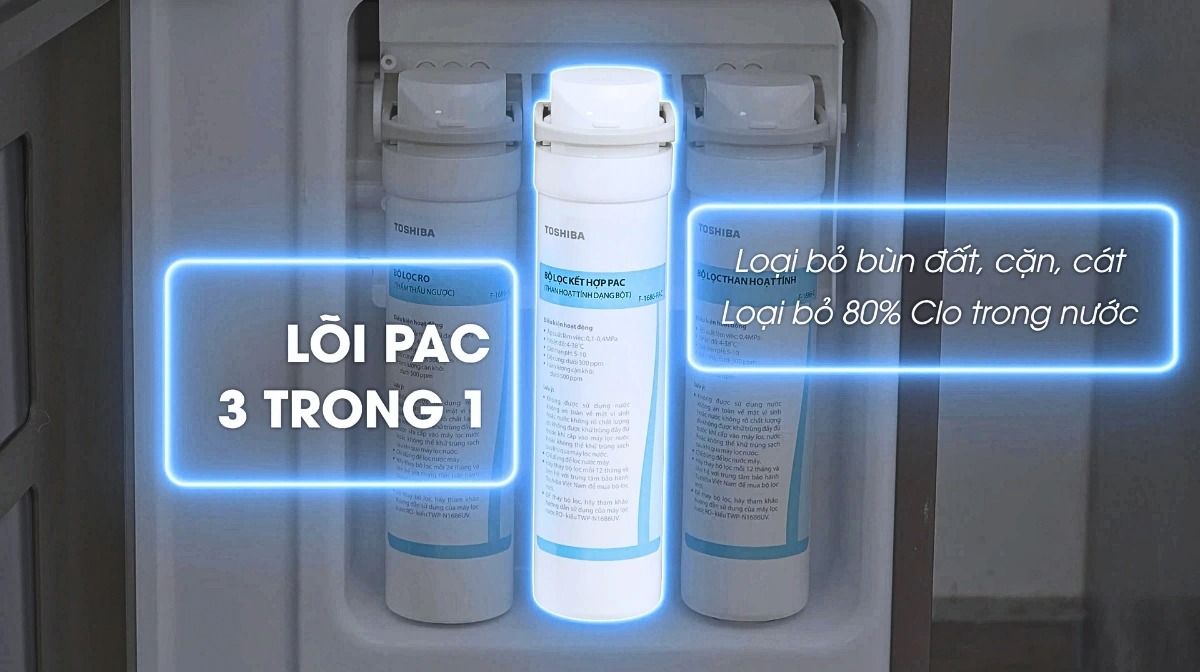 Lõi PAC 3 in 1 giúp nâng cao chất lượng nước