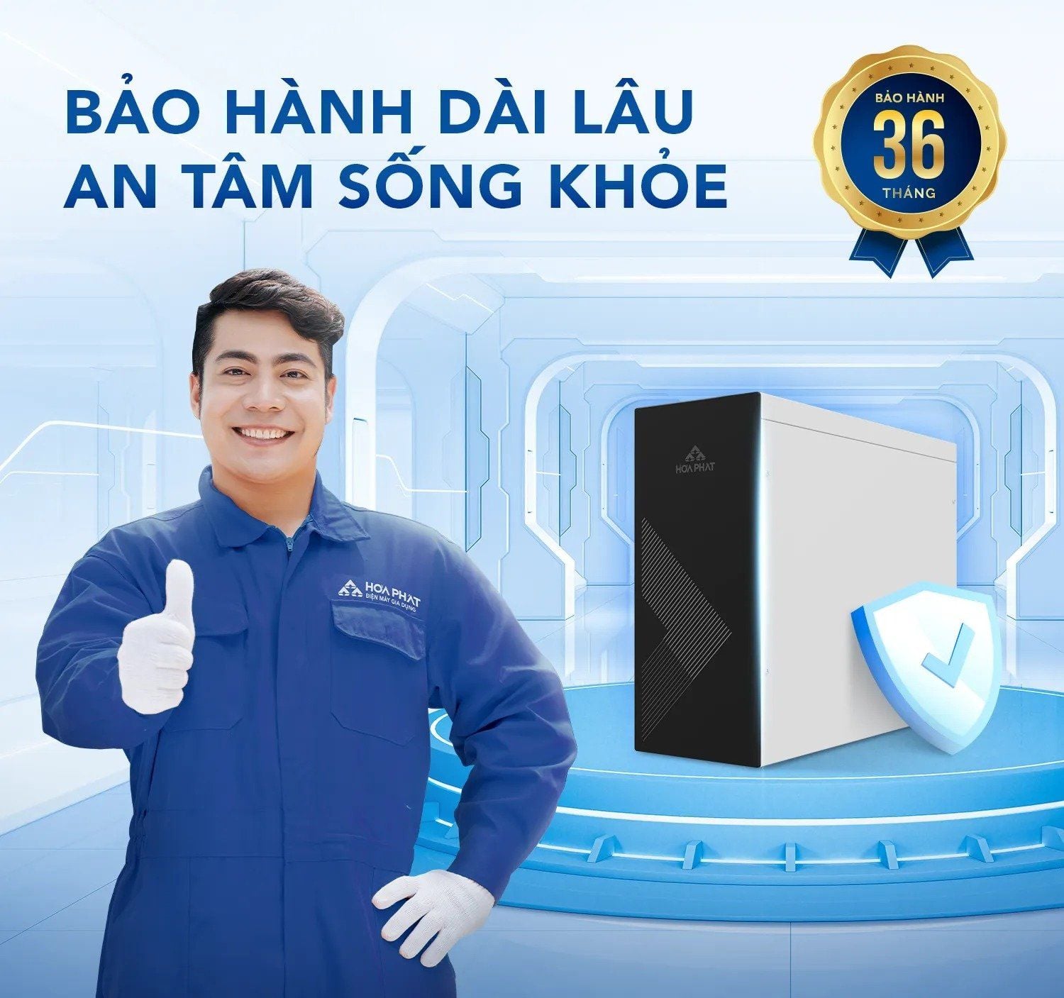 Chính sách bảo hành vượt trội lên đến 36 tháng