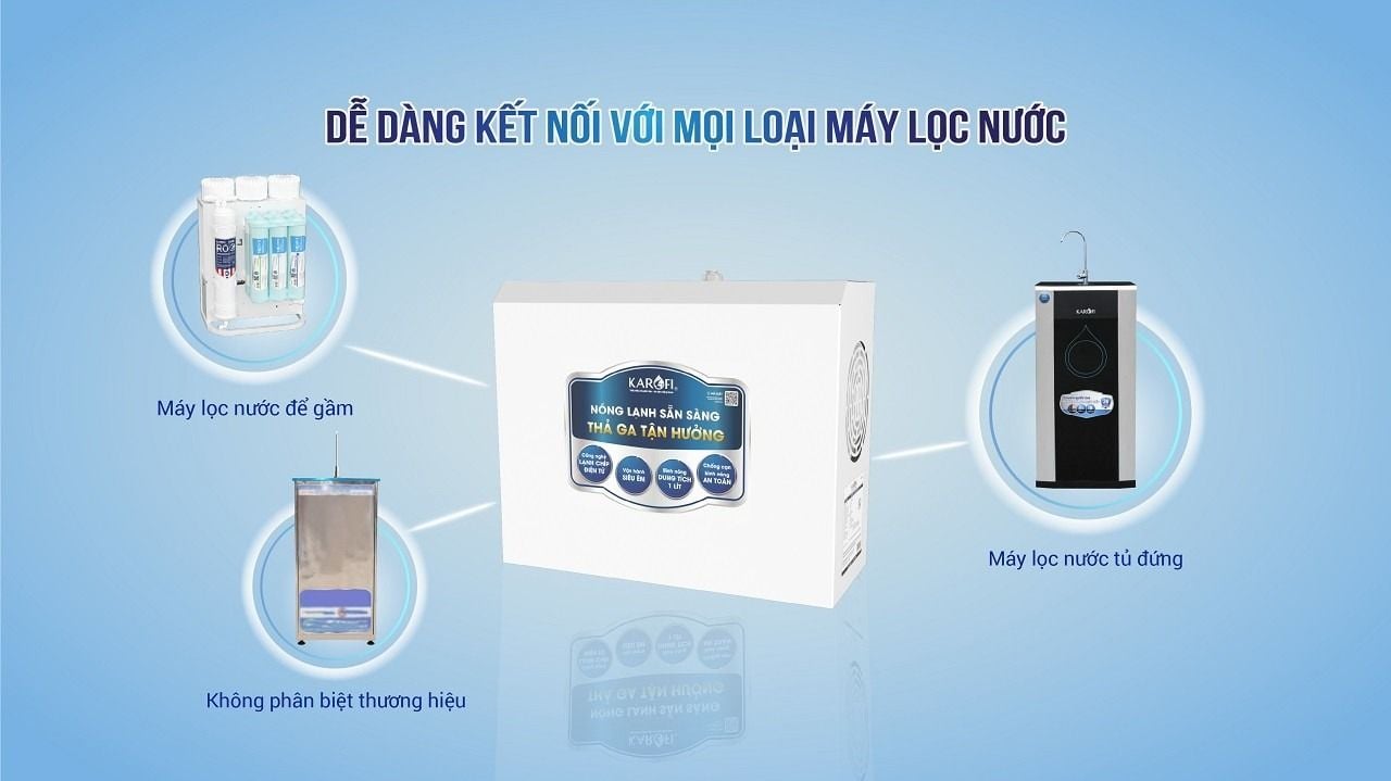 KAO-T80 có khả năng kết nối với mọi loại máy lọc nước