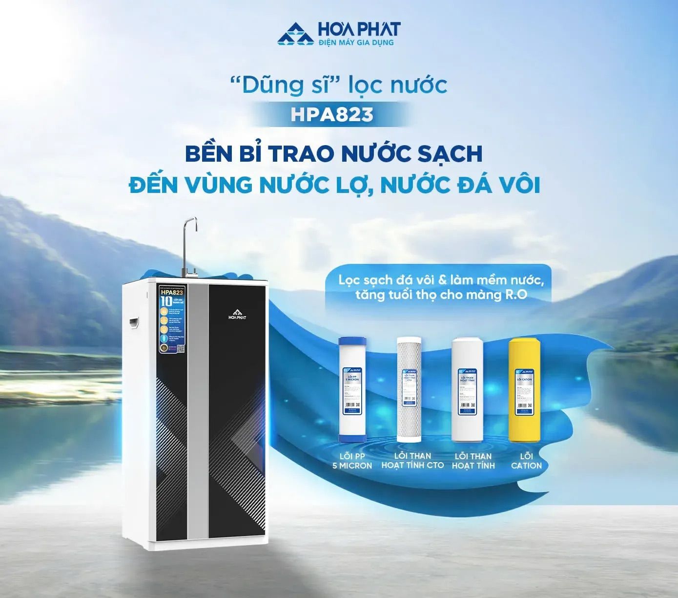 Hệ thống lọc thô đặc thù cho vùng nước lợ nước đá vôi