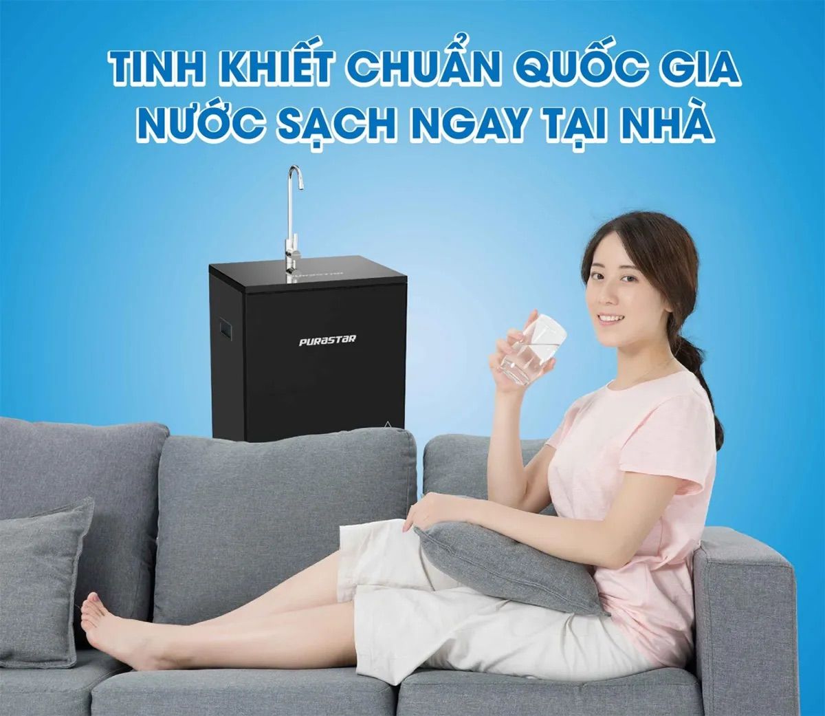 Nước sau lọc đạt chuẩn nước uống tinh khiết đóng chai theo QCVN 6-1:2010/BYT