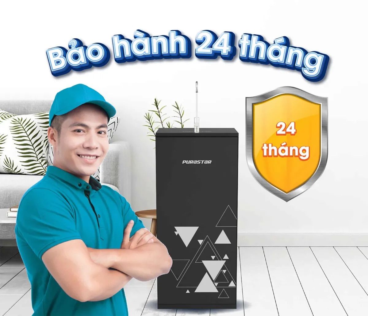 Chế độ bảo hành lên đến 24 tháng, an tâm khi sử dụng