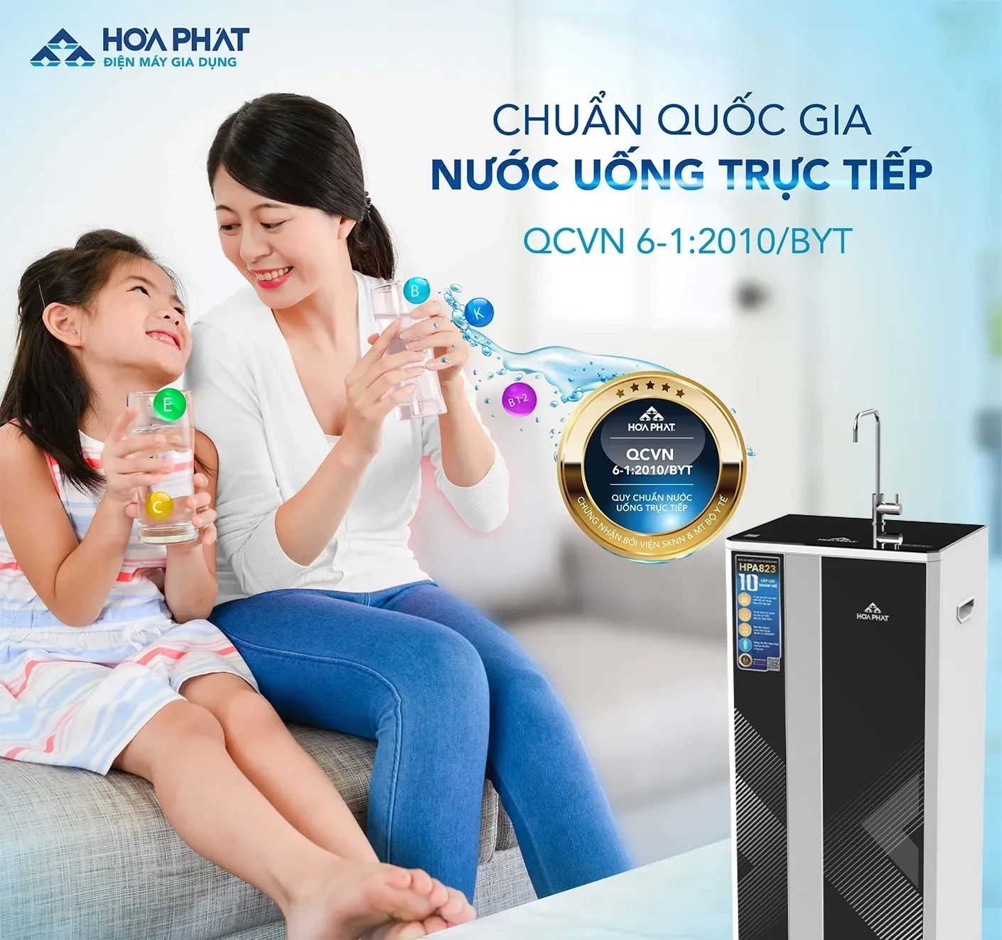 Chuẩn nước uống tinh khiết của Bộ Y Tế