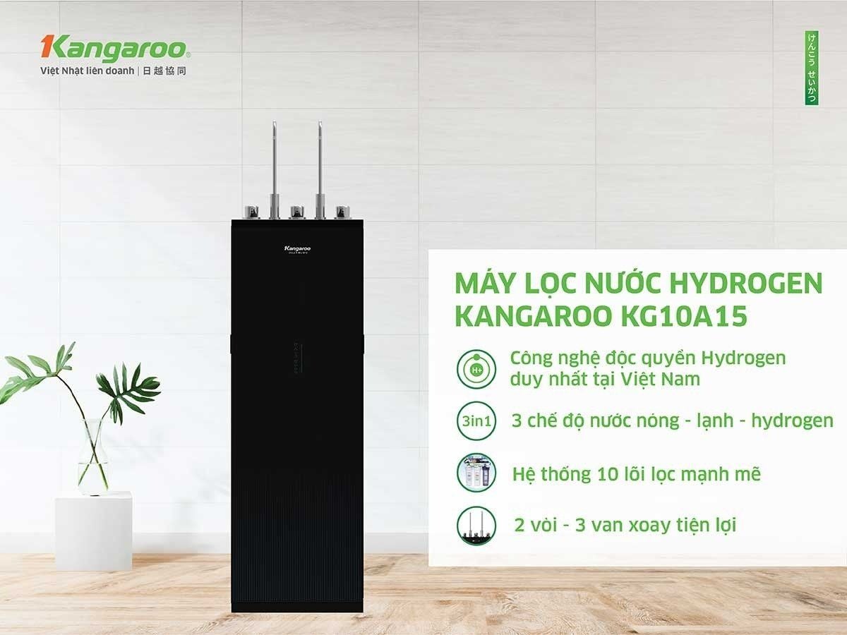 Máy lọc nước Hydrogen Kangaroo KG10A15 Nóng - Lạnh 10 lõi