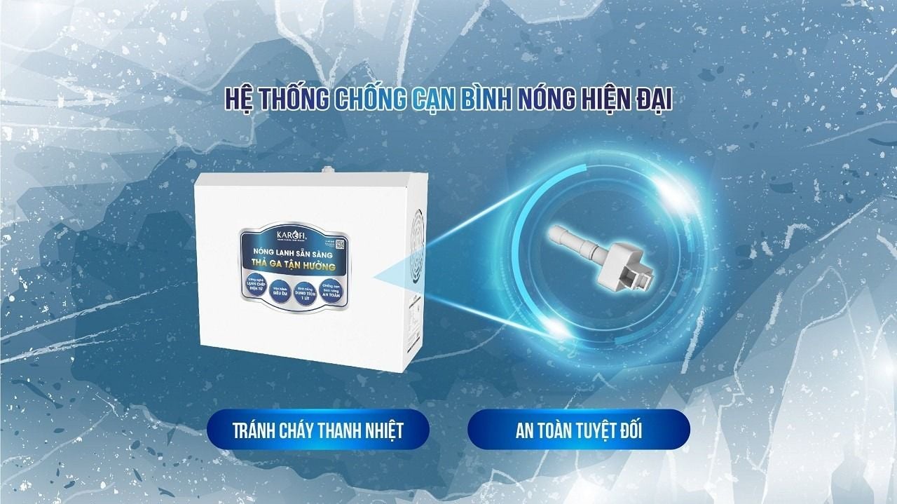 Nước nóng với chế độ chống cạn bình an toàn