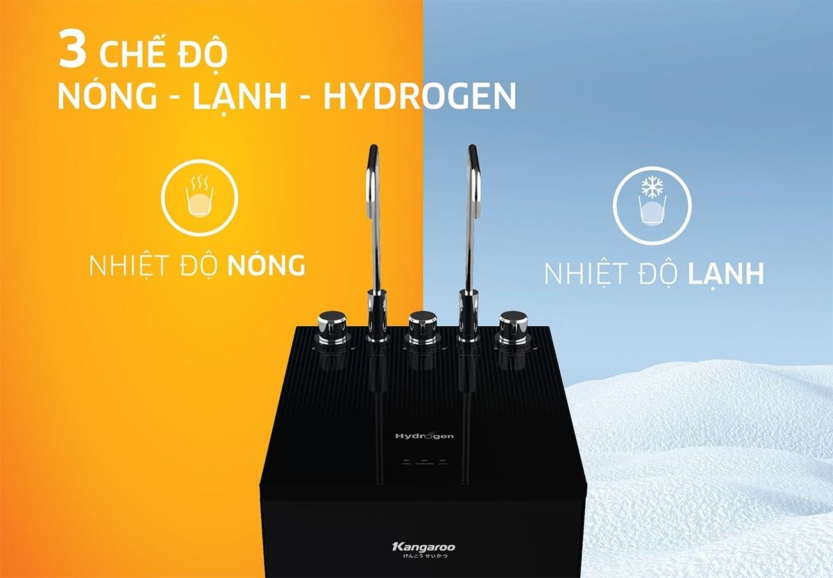 Kangaroo KG10A15 đáp ứng mọi nhu cầu sinh hoạt với 3 chế độ nước