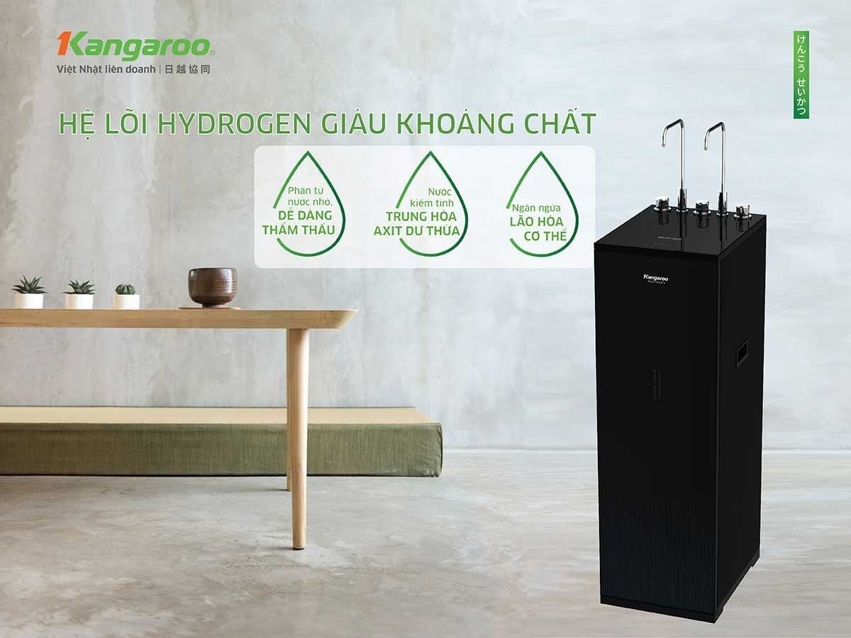 Hệ lõi Hydrogen giàu khoáng chất, dễ dàng thẩm thấu vào cơ thể