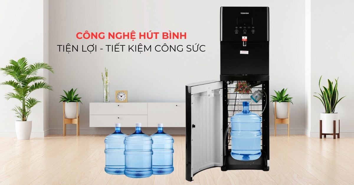 Công nghệ hút bình tiện lợi, tiết kiệm công sức
