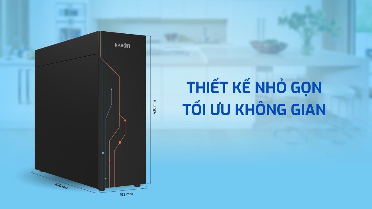 Máy nóng lạnh Karofi KAO-T90 được thiết kế nguyên khối nhỏ gọn