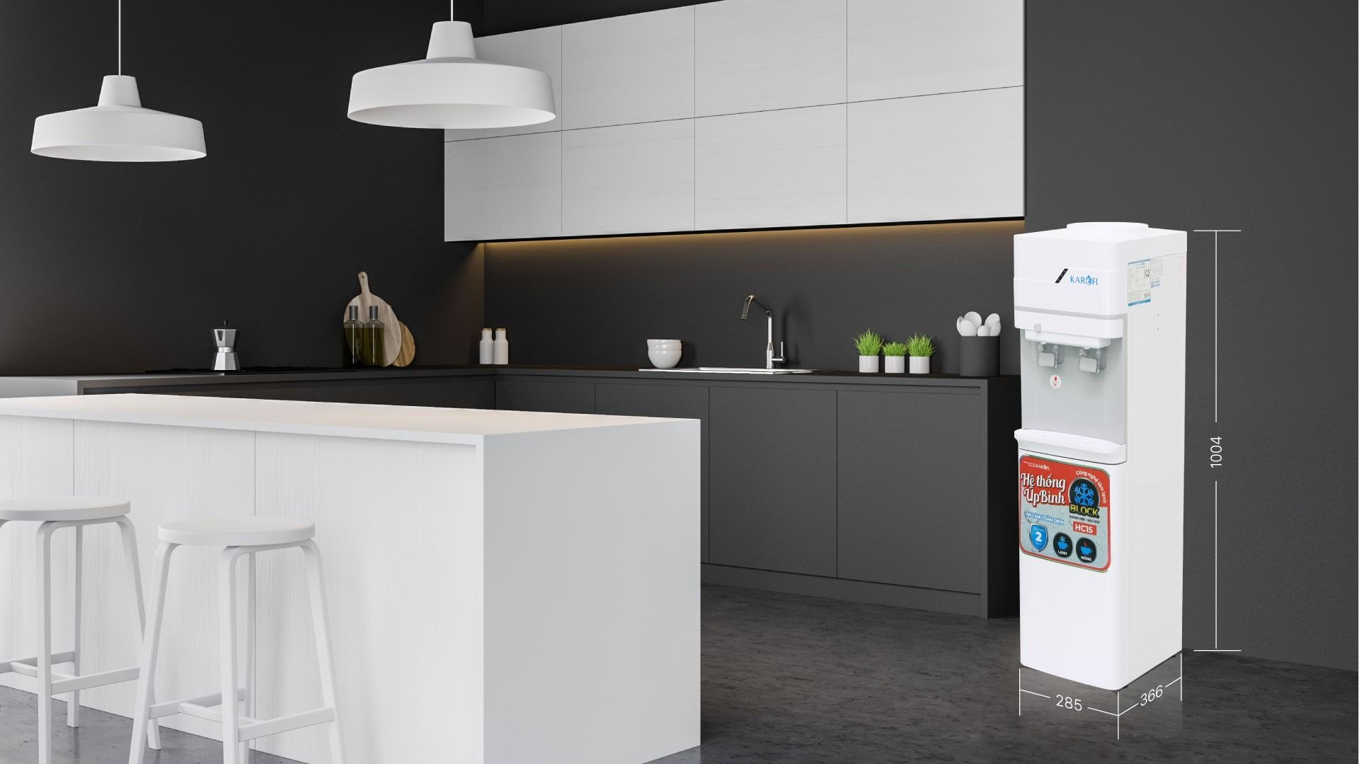 Karofi úp bình HC15 - Thiết kế sang trọng, hiện đại