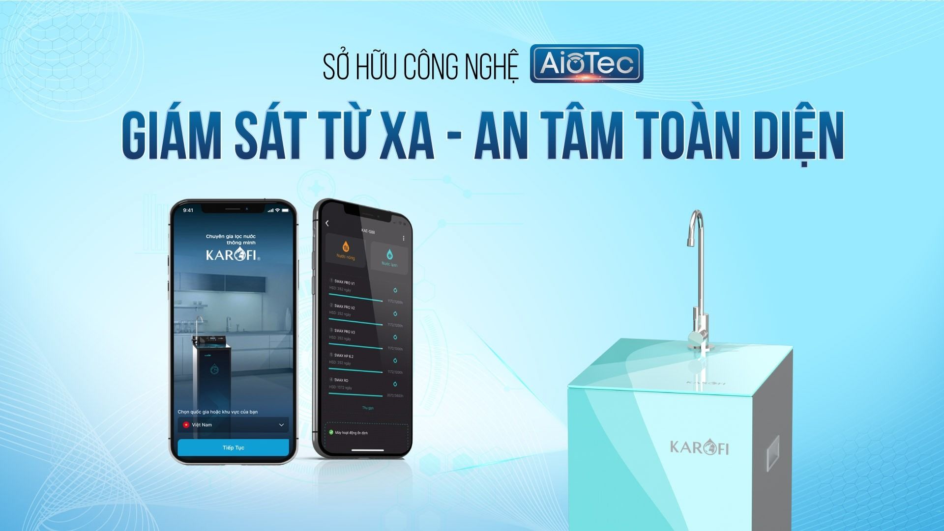 Giám sát từ xa dễ dàng với công nghệ AIoTec 4.1 thông minh
