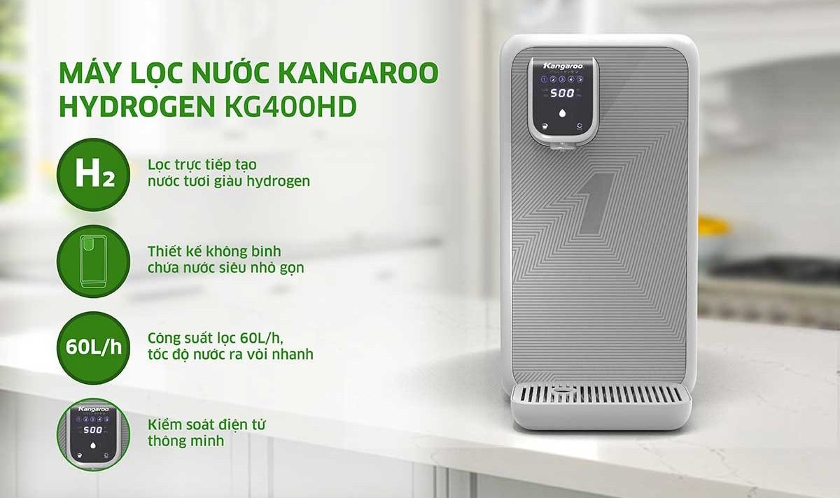 Máy lọc nước Kangaroo Hydrogen KG400HD