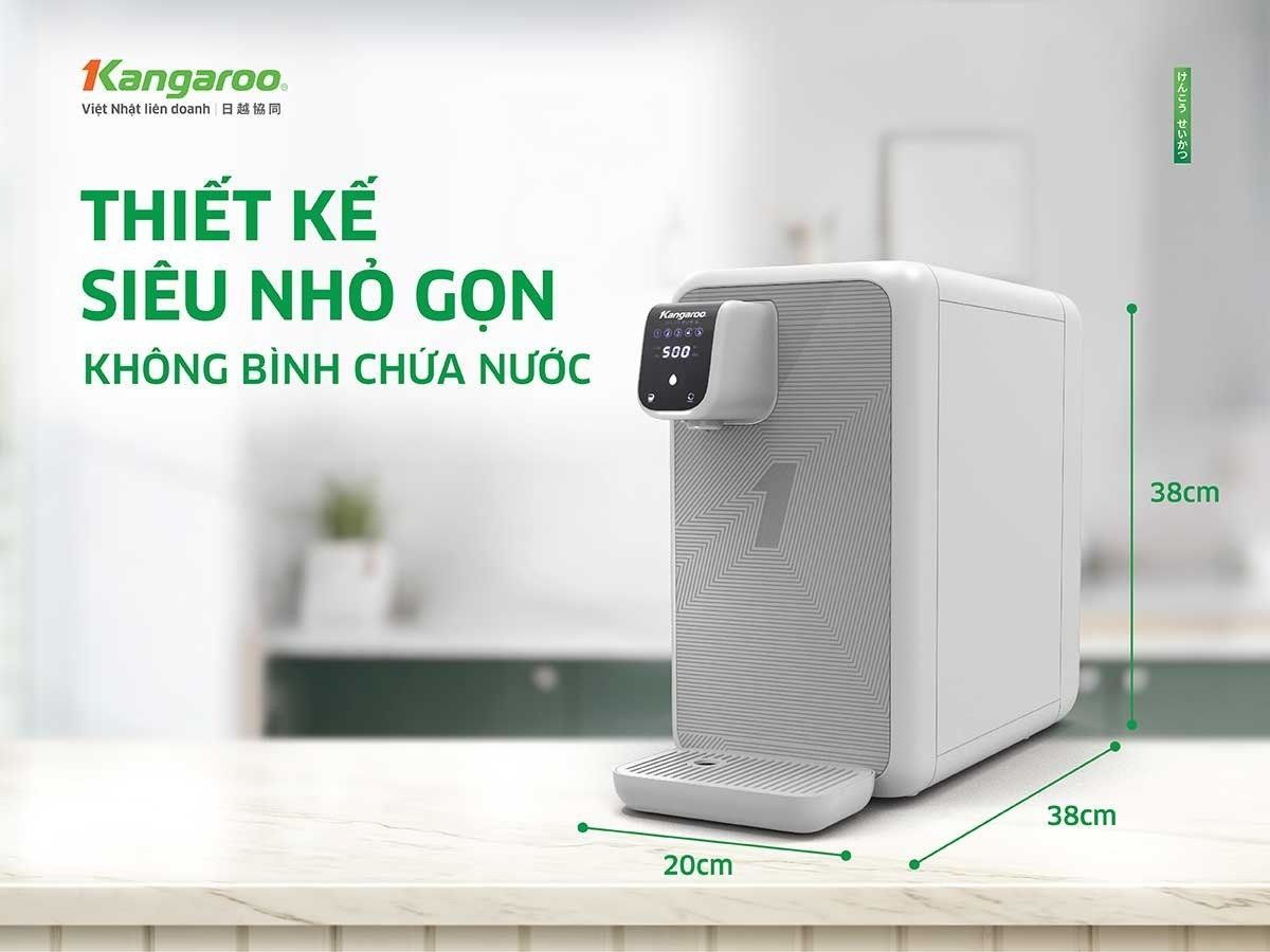 Kangaroo Hydrogen KG400HD mang thiết kế nhỏ gọn, sang trọng