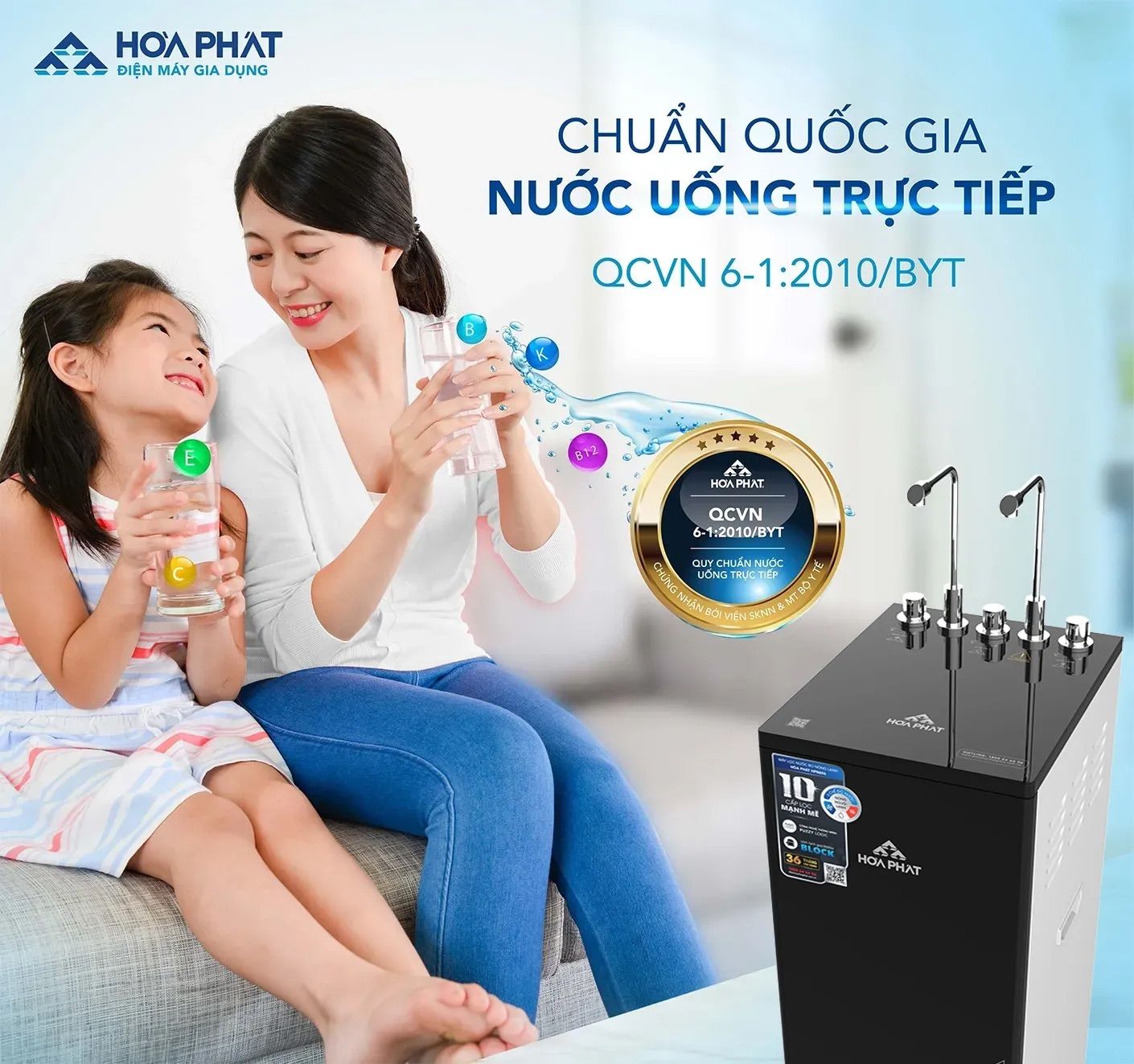 Chuẩn nước uống tinh khiết của Bộ Y tế
