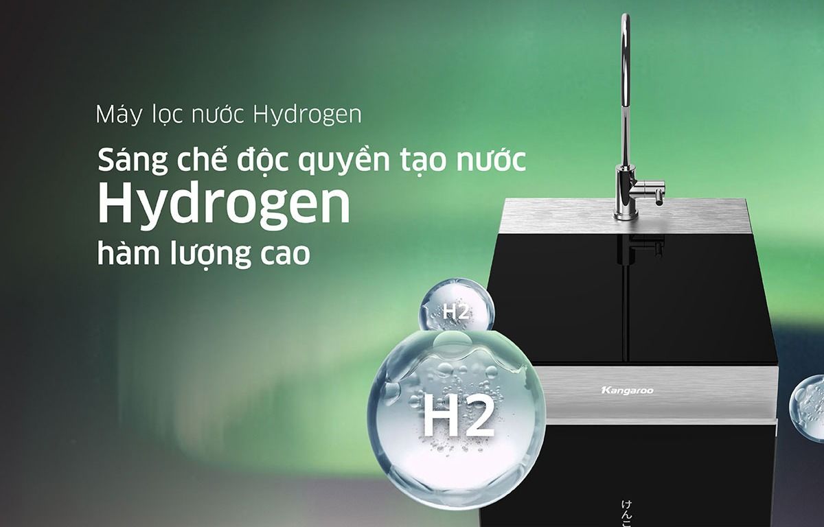 Kangaroo - Thương hiệu duy nhất được cấp bằng sáng chế tạo nước Hydrogen