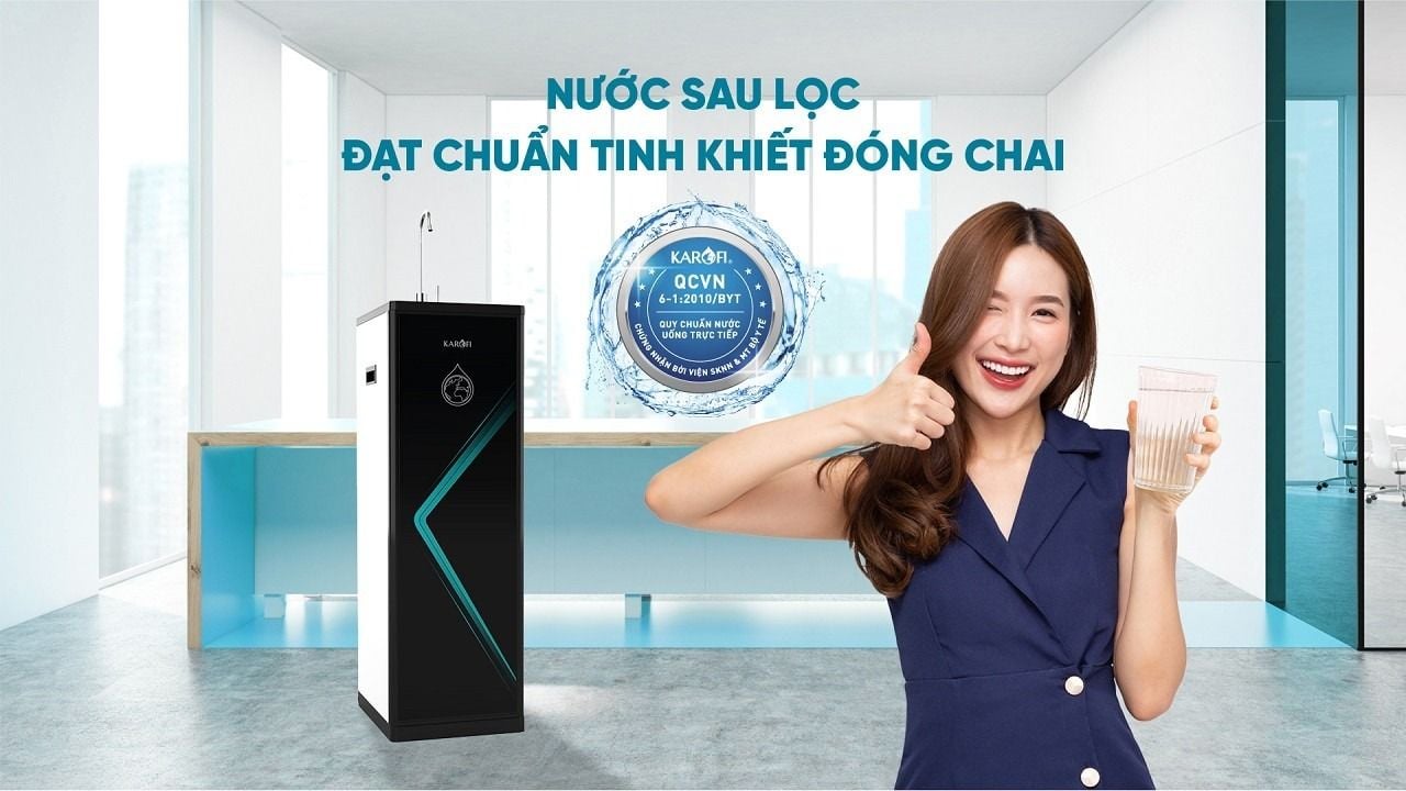 Nước uống sau lọc đạt chuẩn QCVN 6-1:2010 BYT