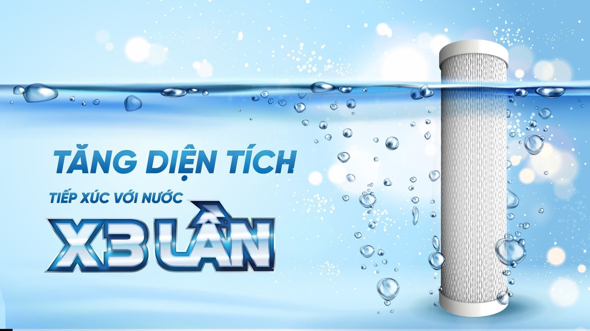 Lõi lọc thô Smax Pro 3 tăng 3 diện tích tiếp xúc