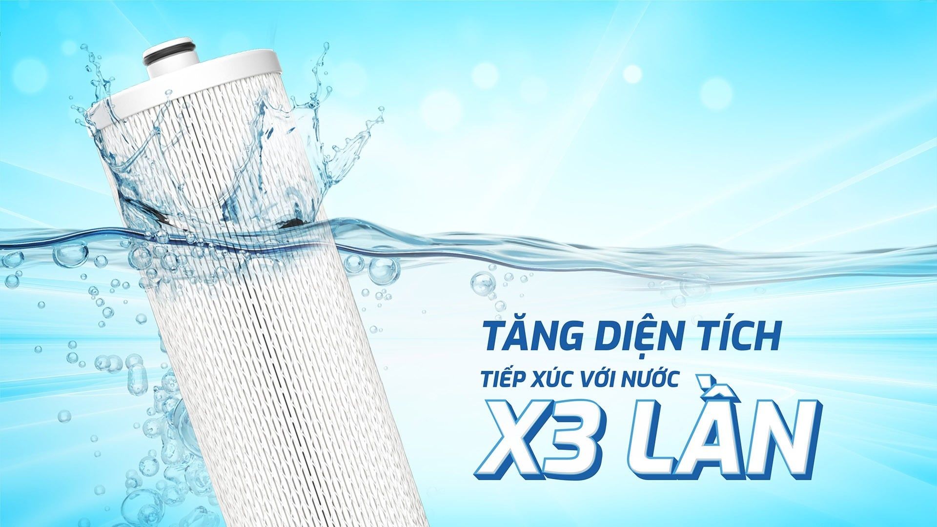 Lõi lọc thô Smax Pro V3 tăng gấp 3 diện tích tiếp xúc