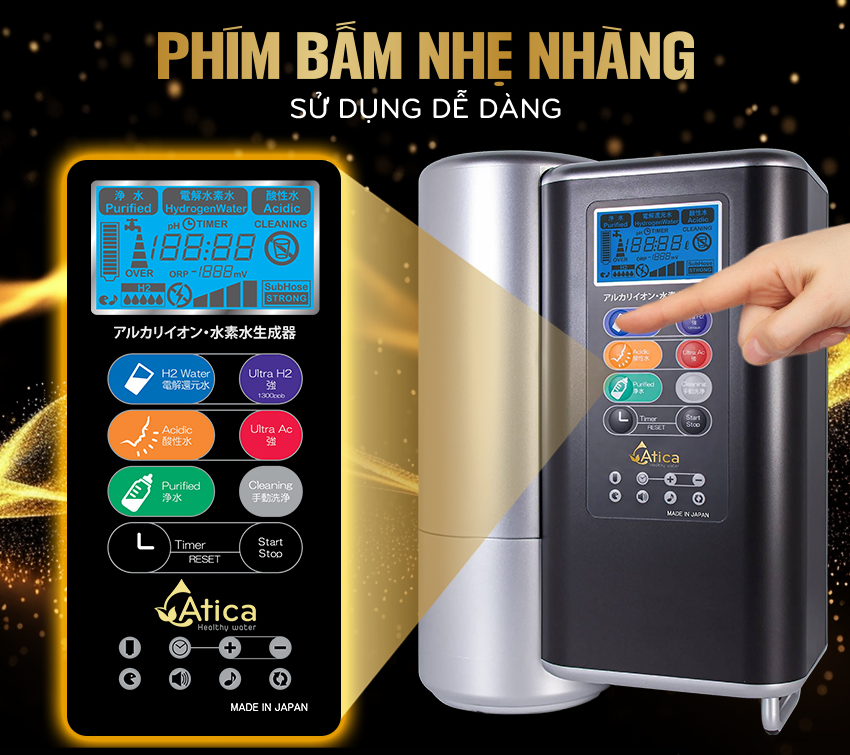 Màn hình LCD thông minh và phím bấm dễ dàng sử dụng