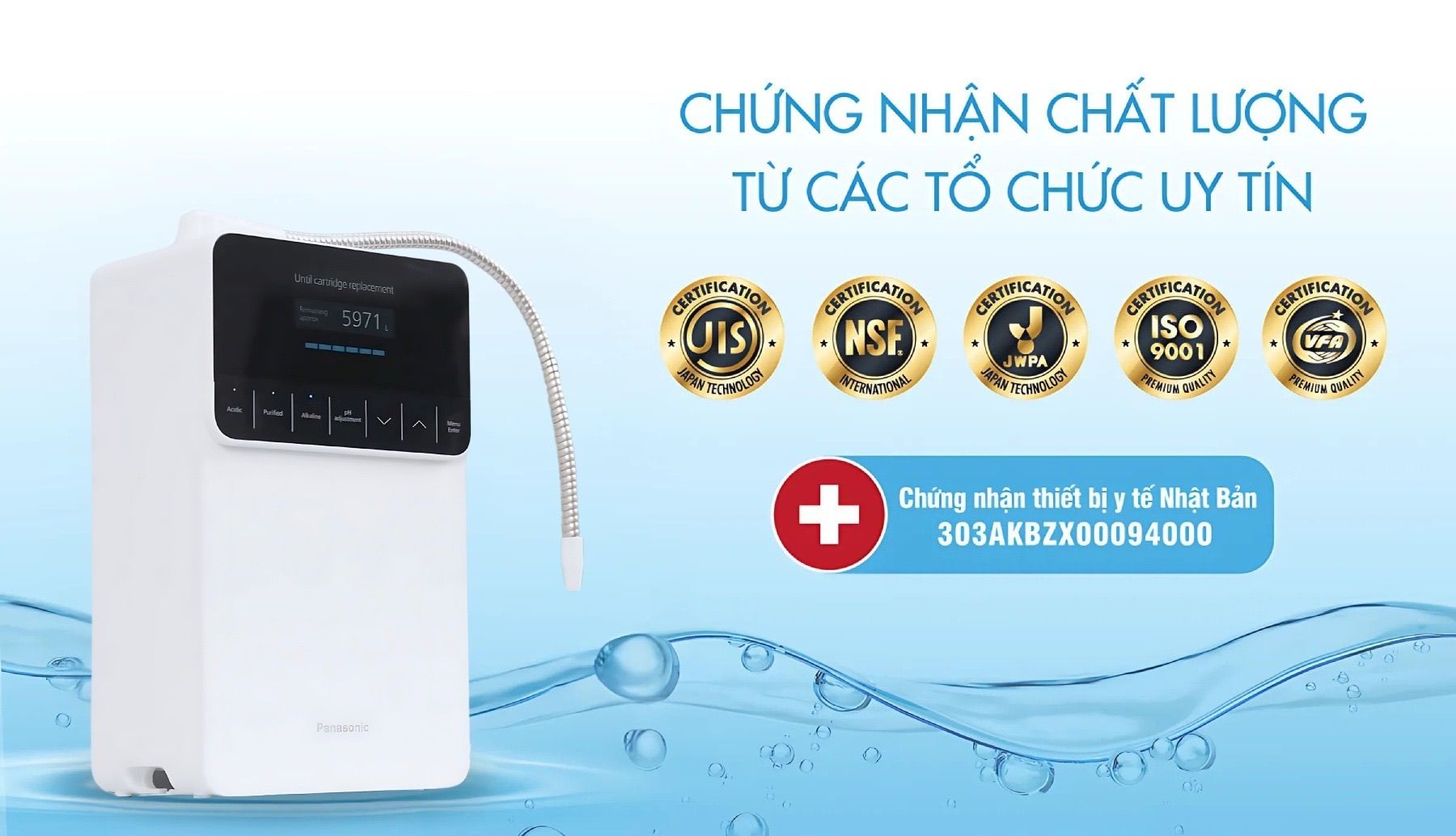 Panasonic TK-AS700 đạt nhiều chứng nhận chất lượng của các tổ chức uy tín