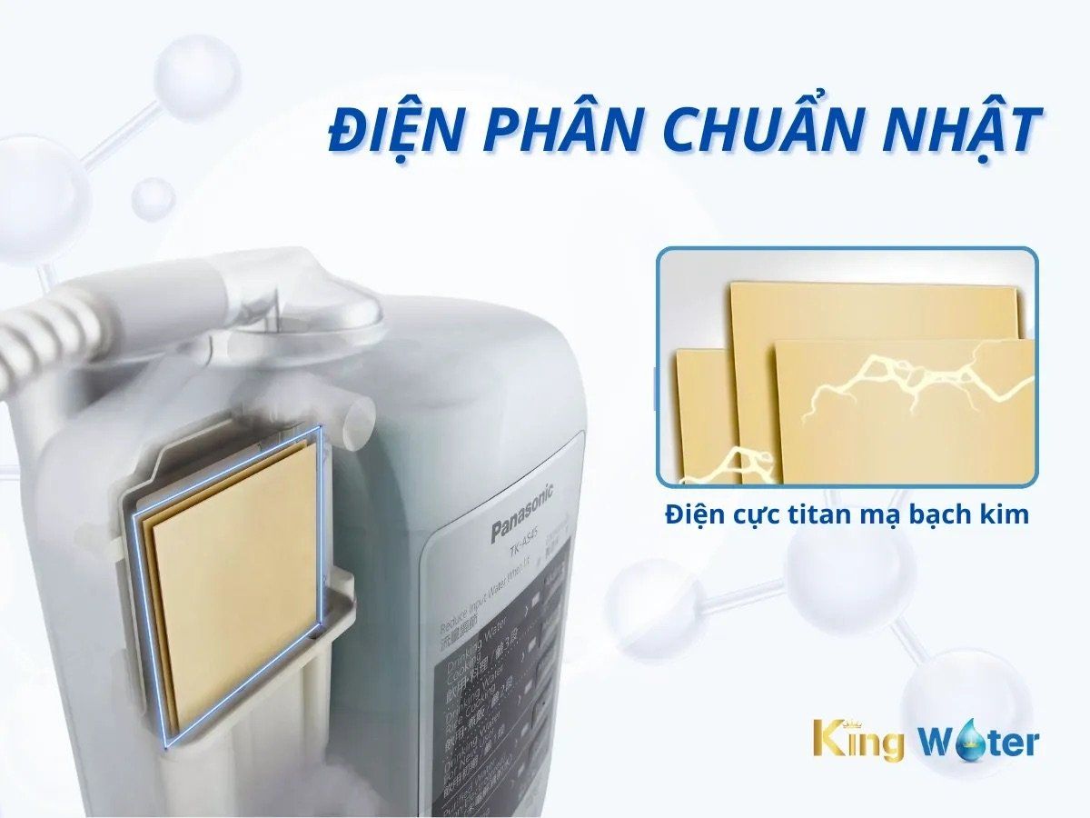 Panasonic TK-AS45 tự hào sở hữu công nghệ điện phân tiên tiến đạt chuẩn y dược Nhật Bản