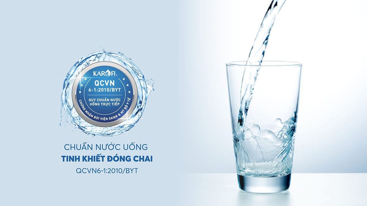 Karofi KAD-C55 đạt chuẩn nước uống tinh khiết QCVN 6-1:2010/BYT