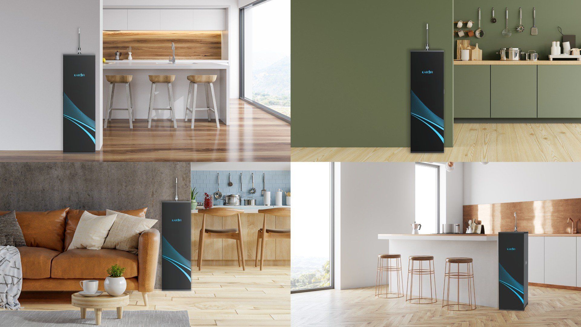 Máy lọc nước Karofi KAQ-C06 có thiết kế thời thượng, ấn tượng mọi không gian