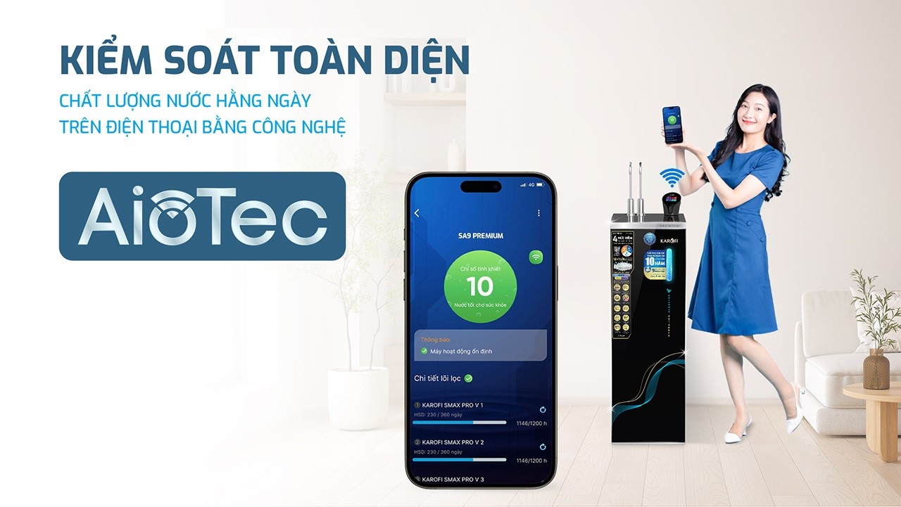 Công nghệ AioTec giúp giám sát chất lượng nước hằng ngày
