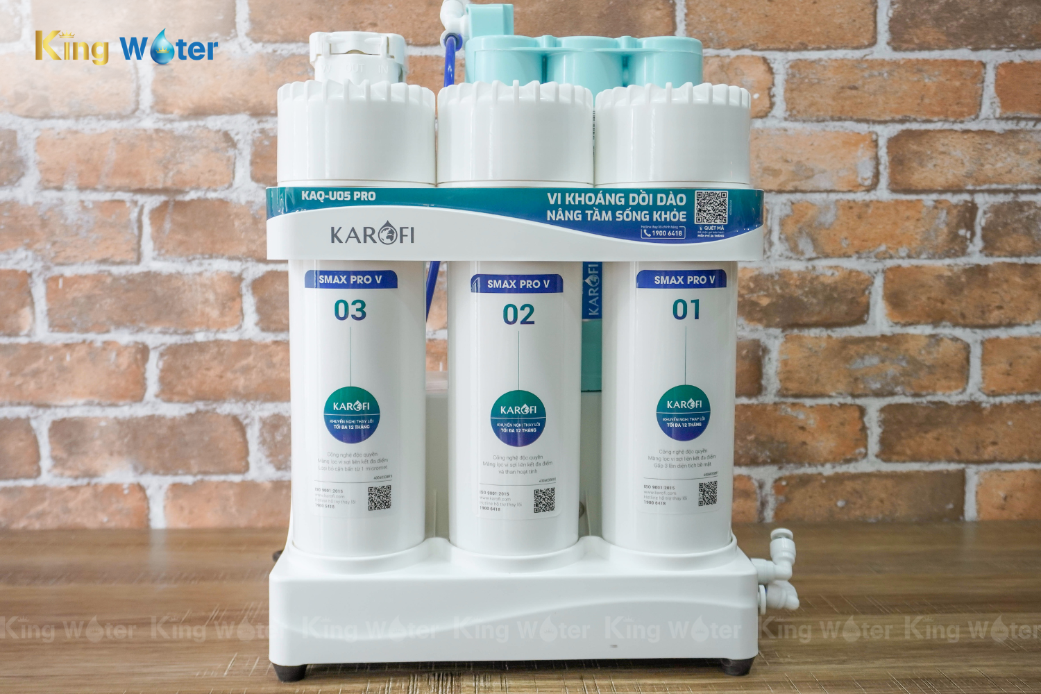 Karofi KAQ-U05 Pro được trang bị hệ thống lõi lọc thô Smax Pro V thế hệ mới