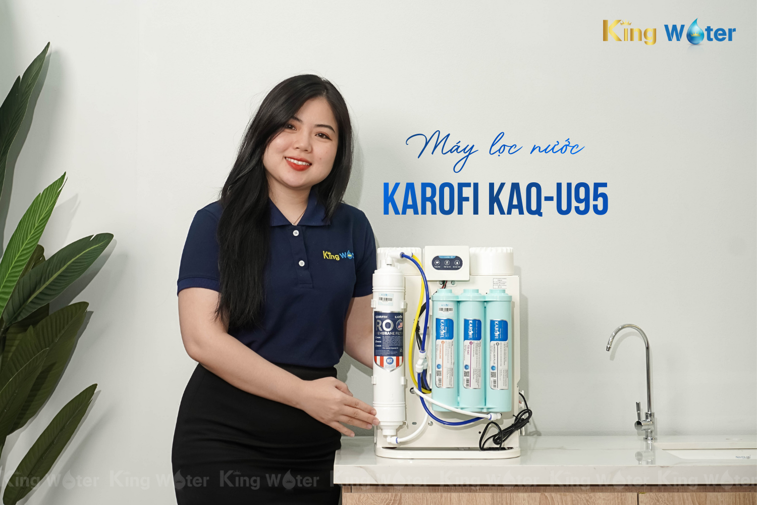 Máy lọc nước Karofi KAQ-U95 chính hãng