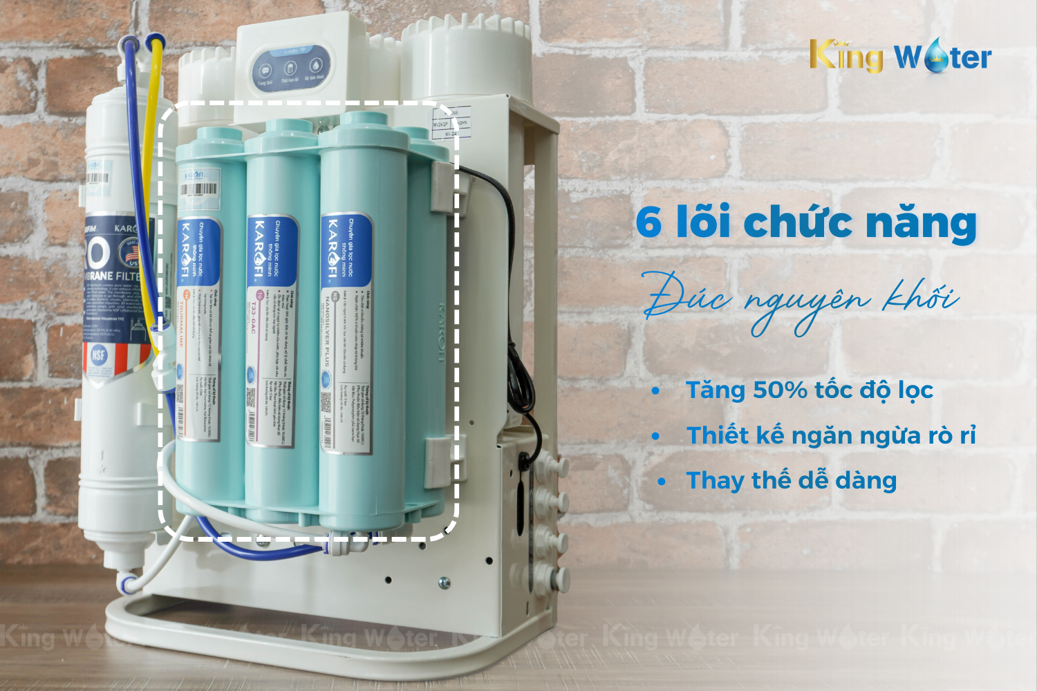 Karofi KAQ-U95 tăng cường bổ sung thêm lõi Hydrogen trong hệ lõi chức năng