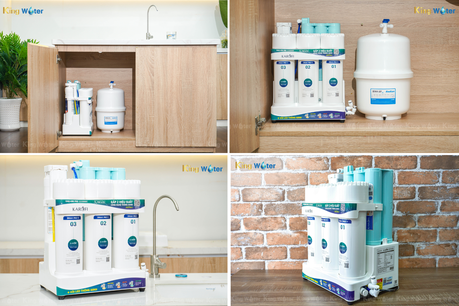 Máy lọc nước Karofi KAQ-U05 Pro phù hợp mọi không gian
